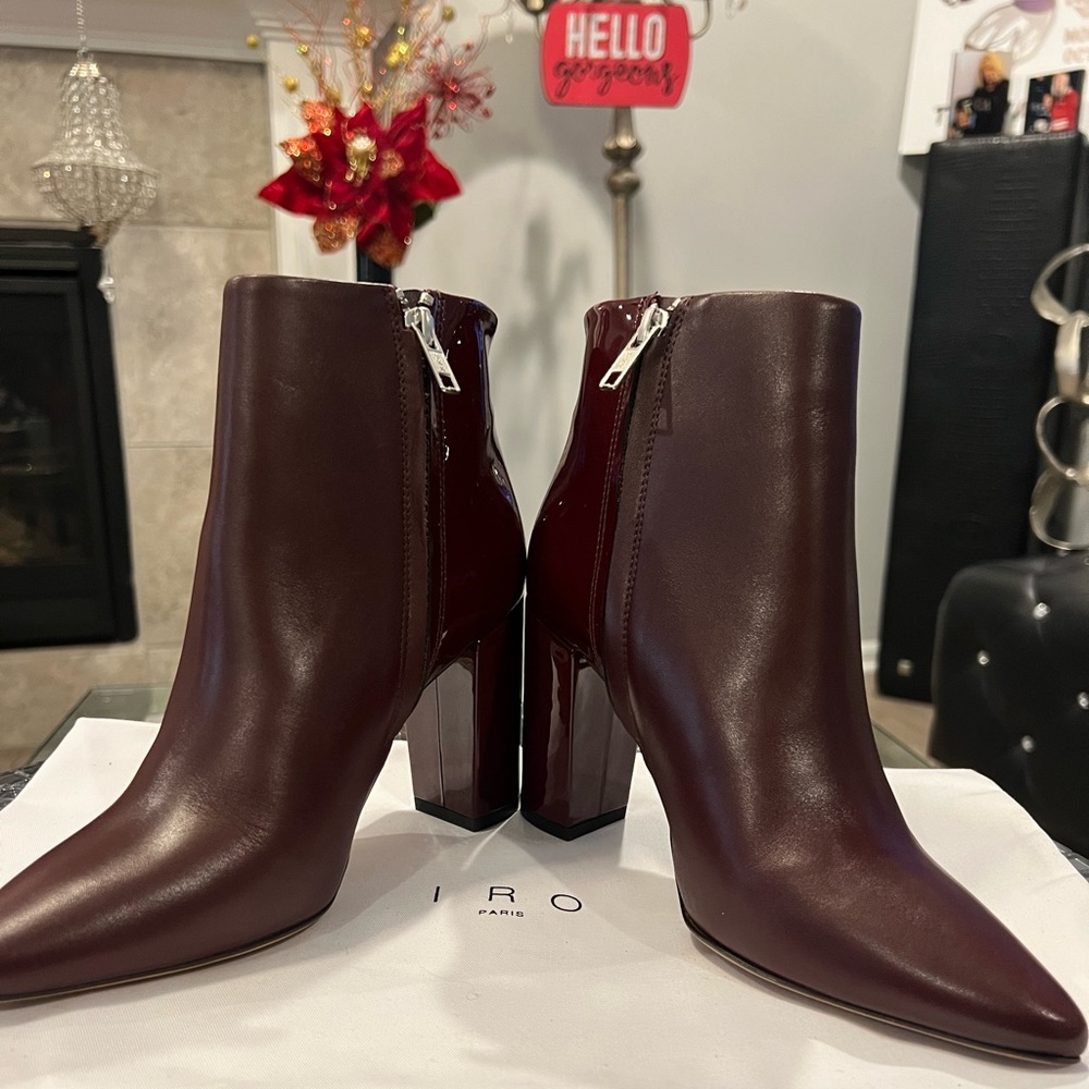 Gorgeous Burgundy IRO Lavia  Booties